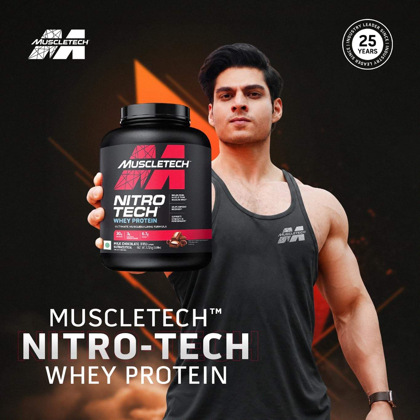 MuscleTech Nitro-Tech Whey Protein – Best Premium Muscle Gain Protein 1.7kg - Image 3